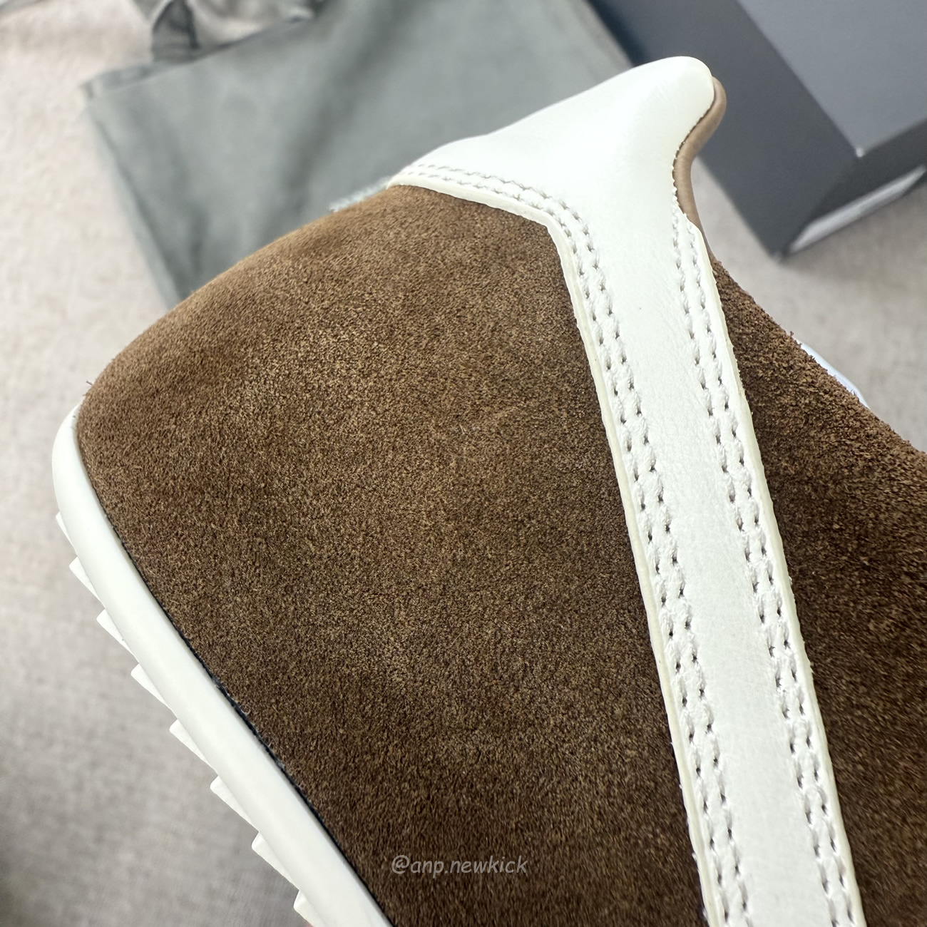 Rick Owens Minimal Sneak Suede Leather Panel Sneakers (5) - www.newkick.org